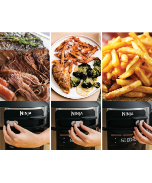 NINJA Foodi MAX 12-in-1 SmartLid Multikocher Multikocher Edelstahl/Schwarz (1760 Watt)