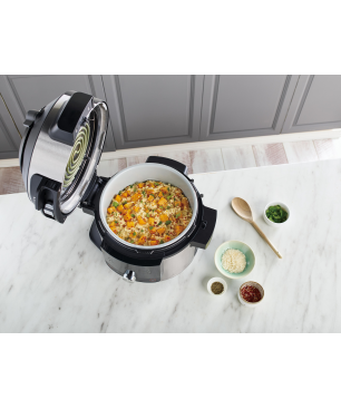 NINJA Foodi MAX 12-in-1 SmartLid Multikocher Multikocher Edelstahl/Schwarz (1760 Watt)