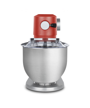 H.KOENIG H.Koenig Küchenmaschine KM124 - 8 Geschwindigkeiten Gebäck-Roboter Rot / Silber (Rührschüsselkapazität: 5 Liter, 800