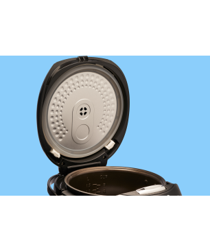 REISHUNGER Digitaler Reiskocher Reiskocher und Dampfgarer (860 Watt, Schwarz)