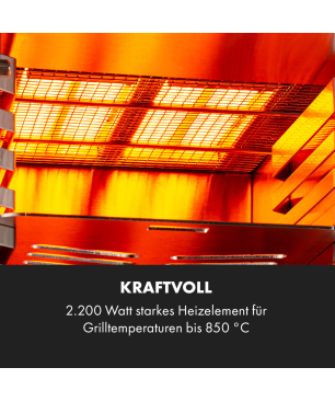 KLARSTEIN Hannibal Elektrogrills Silber