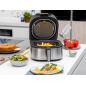 SETPOINT XXL Heißluftfritteuse 1760 Watt Silber-Schwarz