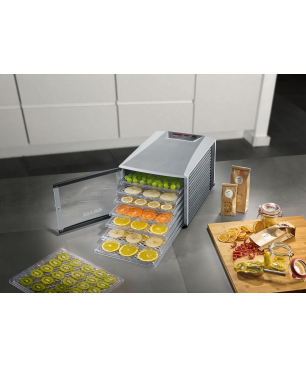GRAEF DA 508 SILBERGRAU/SCHWARZ Dörrautomat (630 Watt)