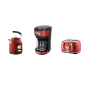 WESTINGHOUSE WES25 Wasserkocher Toaster Kaffeemaschine Set rot (1750 Watt, Schlitze: 4)