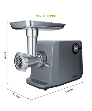 STEBA MG 3000 PRO Fleischwolf 1200 Watt Edelstahl/Grau