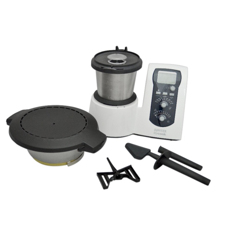 JUPITER Jupiter Mycook 881100 All-in-One Kompakt-Küchenmaschine Induktion mit Rezeptbuch, 881 100 kitchen machine White (1600
