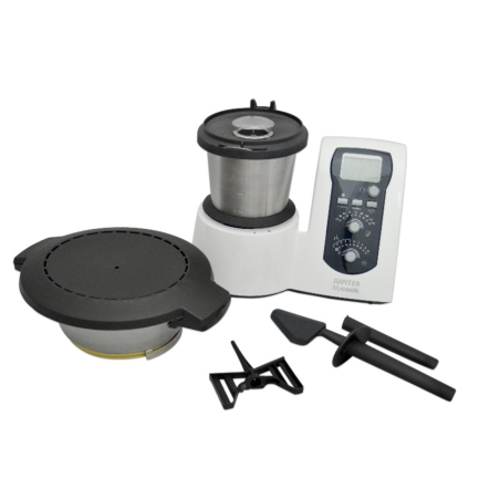 JUPITER Jupiter Mycook 881100 All-in-One Kompakt-Küchenmaschine Induktion mit Rezeptbuch, 881 100 kitchen machine White (1600