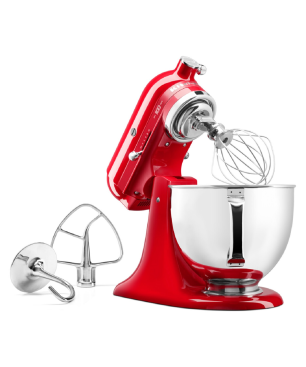 KITCHENAID 4,8 Liter Artisan - Limited 100 Collection Queen of Hearts Küchenmaschine Passion Red (300 Watt)