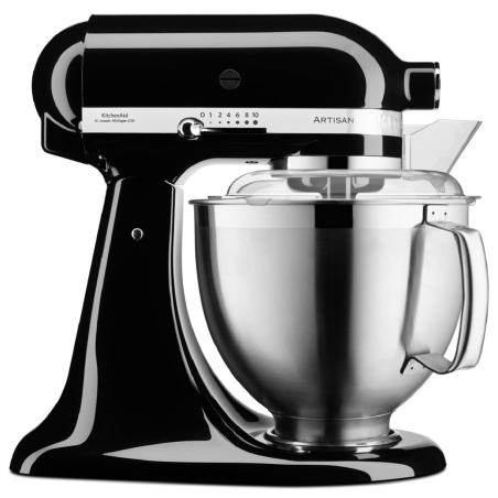 KITCHENAID 5KSM185PSEOB Küchenmaschine Onyx Schwarz (300 Watt)