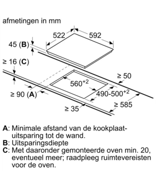 BOSCH PKF645FP2C Glaskeramik-Kochfeld (Kochfelder: 4)