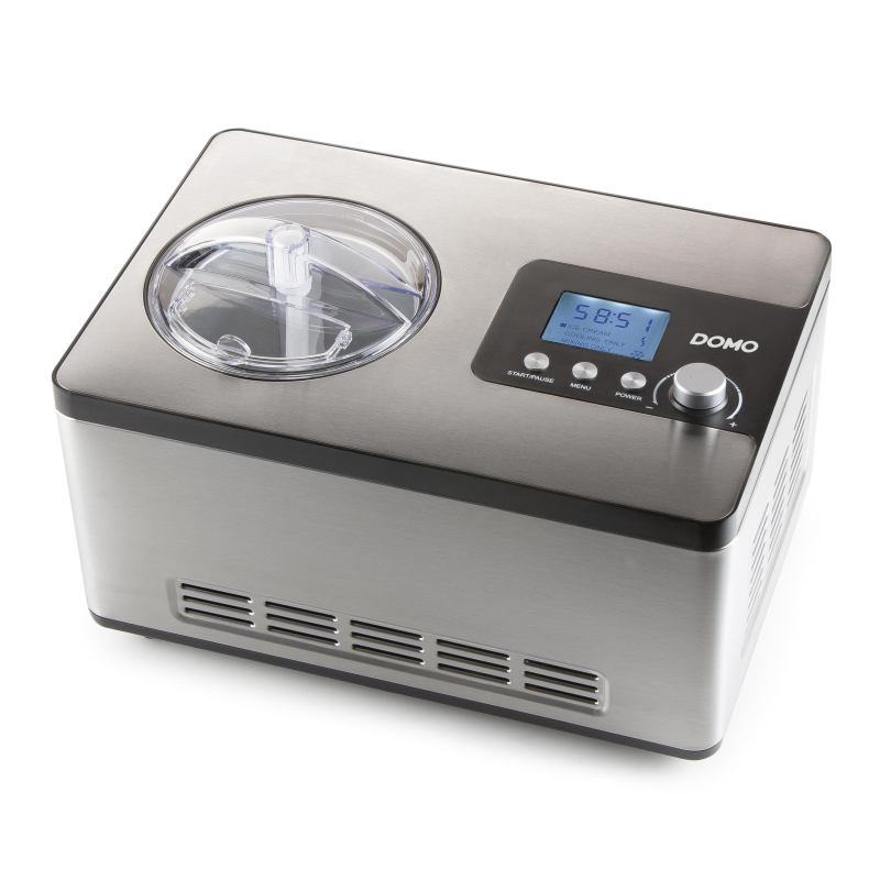 DOMO DO 9207I (EDELSTAHL) Eismaschine (180 Watt, Silber)