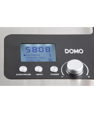 DOMO DO 9207I (EDELSTAHL) Eismaschine (180 Watt, Silber)