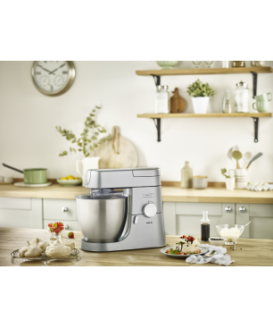 KENWOOD Chef XL KVL4100S Küchenmaschine Silber (Rührschüsselkapazität: 6,7 Liter, 1200 Watt)