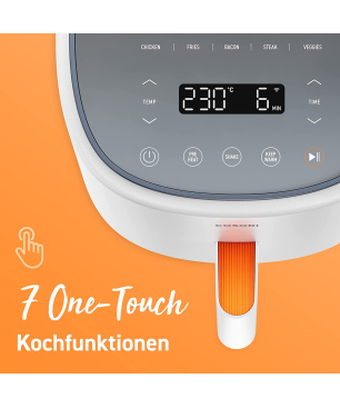 COSORI Lite 3.8L Smart Heißluftfritteuse 1500 Watt weiß