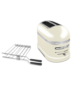 KITCHENAID ARTISAN mit 1 Sandwichzange 5KMT2204EAC Toaster Almondcream (1250 Watt, Schlitze: 2)