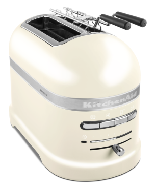 KITCHENAID ARTISAN mit 1 Sandwichzange 5KMT2204EAC Toaster Almondcream (1250 Watt, Schlitze: 2)