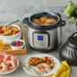 INSTANT POT Duo Crisp + Air Fryer 8L Multikocher, Silber)