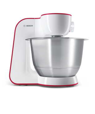BOSCH MUM 54 R 00 STARTLINE Küchenmaschine Weiß/Rot (Rührschüsselkapazität: 3,9 Liter, 900 Watt)