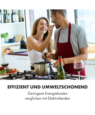 KLARSTEIN Ignito 5 Gaskochfeld (Kochfelder: 5)