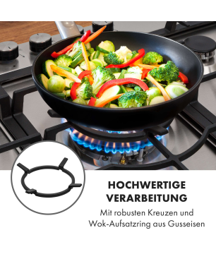 KLARSTEIN Ignito 5 Gaskochfeld (Kochfelder: 5)