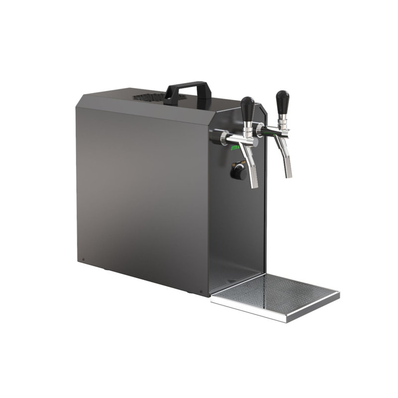 ICH-ZAPFE Untertheken Zapfanlage STREAM 50K 2-leitig,55 L/h-Zapfkopf:2: Köpi, Zapfkopf: KeyKeg - Set Zapfanlage
