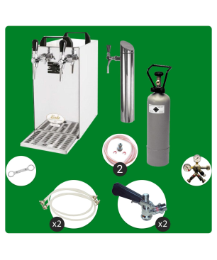 ICH-ZAPFE Set - Zapf.- Kontakt 40 2- ltg, 50 L/h - Zapfkopf: ohne, Zapfkopf 2: ohne - Set Zapfanlage