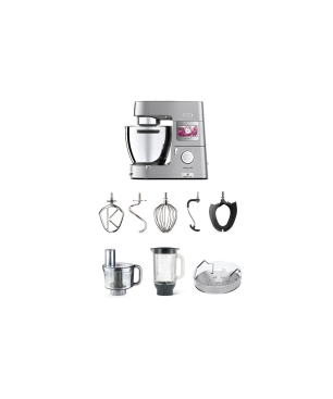 KENWOOD Cooking Chef XL KCL95.424SI Küchenmaschine mit Kochfunktion Silber (Rührschüsselkapazität: 6,7 Liter, 1500 Watt)
