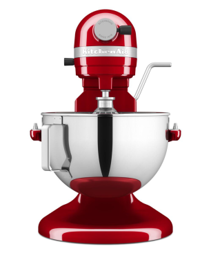 KITCHENAID 5KSM55SXXEER Küchenmaschine Empire Rot (Rührschüsselkapazität: 5,2 Liter, 375 Watt)