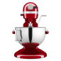 KITCHENAID 5KSM55SXXEER Küchenmaschine Empire Rot (Rührschüsselkapazität: 5,2 Liter, 375 Watt)