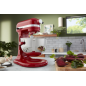 KITCHENAID 5KSM55SXXEER Küchenmaschine Empire Rot (Rührschüsselkapazität: 5,2 Liter, 375 Watt)