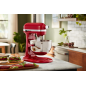 KITCHENAID 5KSM55SXXEER Küchenmaschine Empire Rot (Rührschüsselkapazität: 5,2 Liter, 375 Watt)
