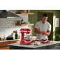 KITCHENAID 5KSM55SXXEER Küchenmaschine Empire Rot (Rührschüsselkapazität: 5,2 Liter, 375 Watt)