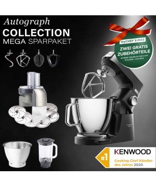 KENWOOD KÜCHENGERÄTE Titanium Chef Baker XL KVL85.004BK Küchenmaschine Schwarz (Rührschüsselkapazität: 7 Liter, 1200 Watt)