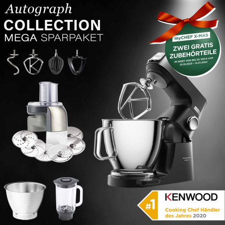 KENWOOD KÜCHENGERÄTE Titanium Chef Baker XL KVL85.004BK Küchenmaschine Schwarz (Rührschüsselkapazität: 7 Liter, 1200 Watt)
