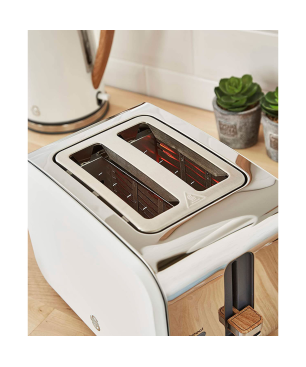 SWAN Nordic STRP1060WHTNEU Set Toaster und Wasserkocher Weiß (2200 Watt, Schlitze: 2)