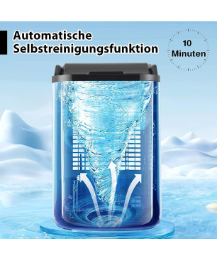 COSTWAY 2,5L Wassertank Eiswürfelmaschine (180 Watt, Silber)