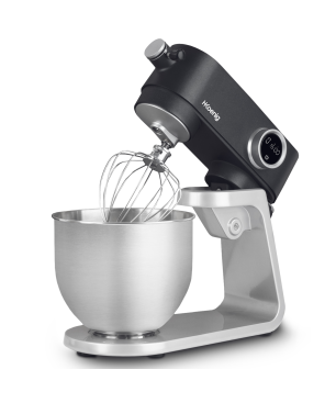 H.KOENIG H.Koenig KM120er Küchenmaschine / Edelstahl /8 Geschwindigkeiten /Schneebesen, Rührbesen, Knethaken Küchenmaschine Sc