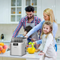 COSTWAY 3,2L Eiswürfelmaschine (240 Volt, Silber)