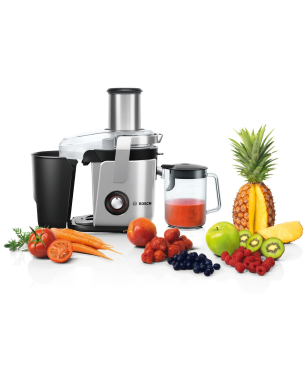 BOSCH MES 4010 SILBER/SCHWARZ Entsafter 1200 Watt, Silber/Schwarz