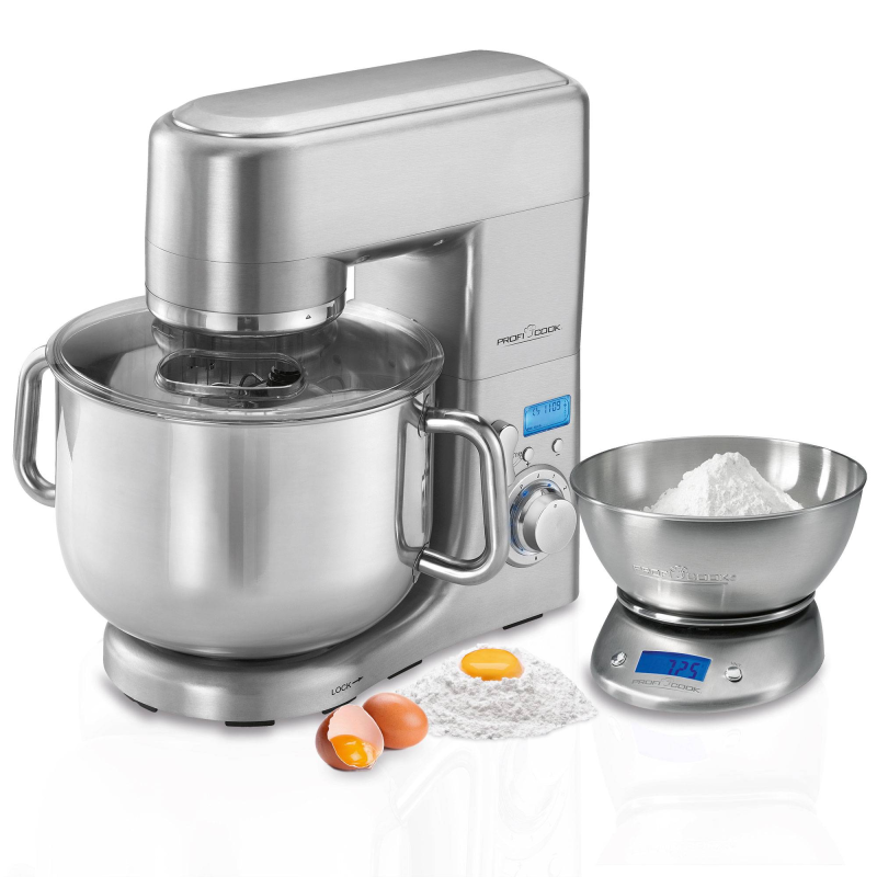 PROFICOOK PC-KM 1096 Küchenmixer Silber (1500 Watt, 10 Liter) PROFICOOK PC-KM 1096 Küchenmixer Silber (1500 Watt, 10 Liter)