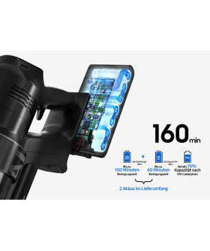 SAMSUNG VS28C97B4QK/WD Stielsauger, Akkubetrieb, 750 Watt