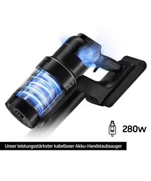 SAMSUNG VS28C97B4QK/WD Stielsauger, Akkubetrieb, 750 Watt